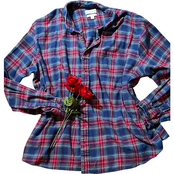 HP:Ladies classic fit Saddlebred 4X  plaid button down shirt fall flannel style - Picture 3 of 13